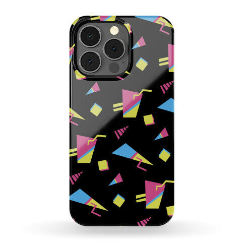 Black 80s/90s Pattern Phone Case