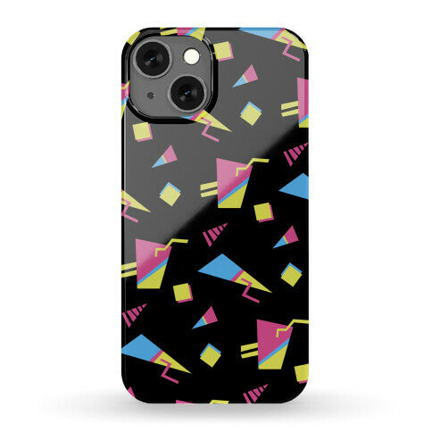 Black 80s/90s Pattern Phone Case