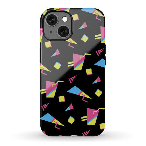 Black 80s/90s Pattern Phone Case