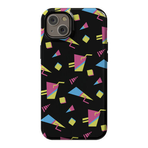 Black 80s/90s Pattern Phone Case