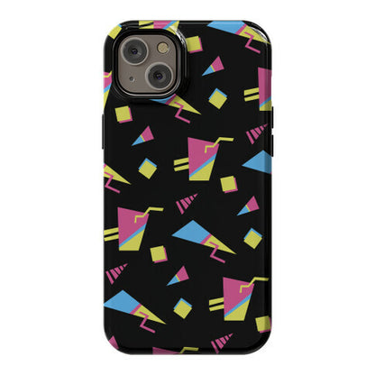 Black 80s/90s Pattern Phone Case
