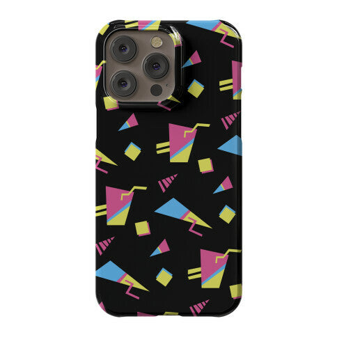 Black 80s/90s Pattern Phone Case