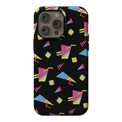 Black 80s/90s Pattern Phone Case