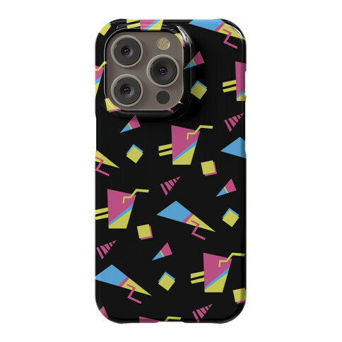 Black 80s/90s Pattern Phone Case