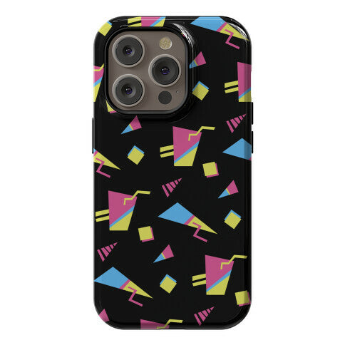 Black 80s/90s Pattern Phone Case