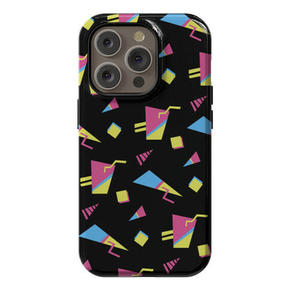 Black 80s/90s Pattern Phone Case