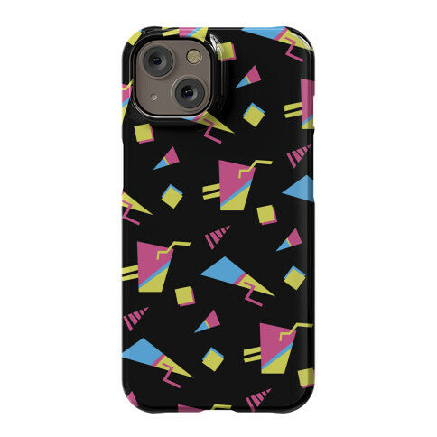 Black 80s/90s Pattern Phone Case