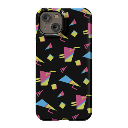 Black 80s/90s Pattern Phone Case