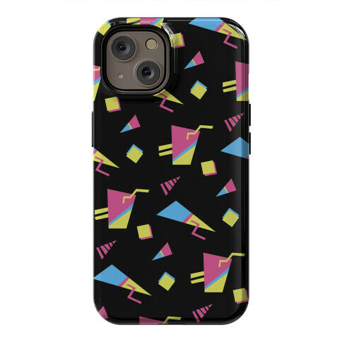 Black 80s/90s Pattern Phone Case