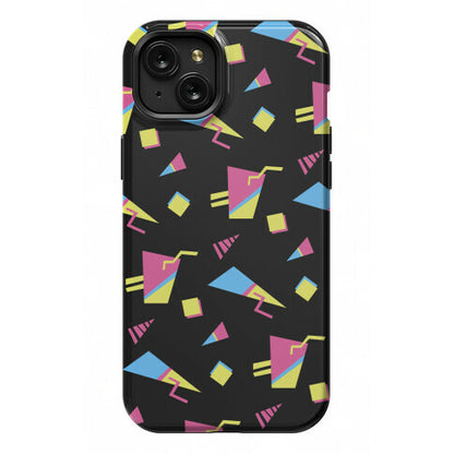 Black 80s/90s Pattern Phone Case