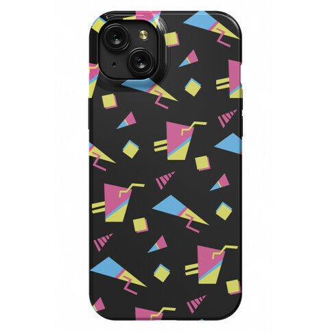 Black 80s/90s Pattern Phone Case