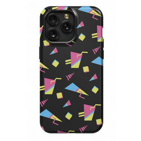 Black 80s/90s Pattern Phone Case