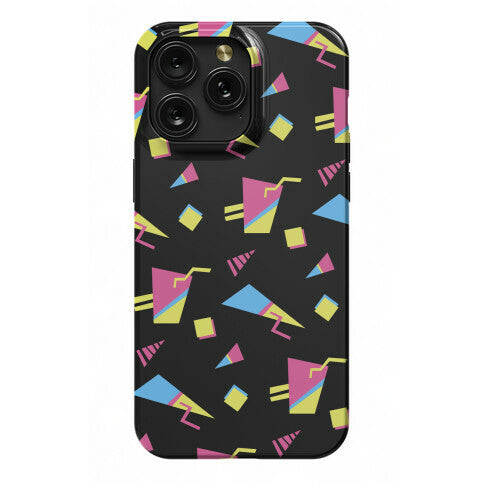 Black 80s/90s Pattern Phone Case