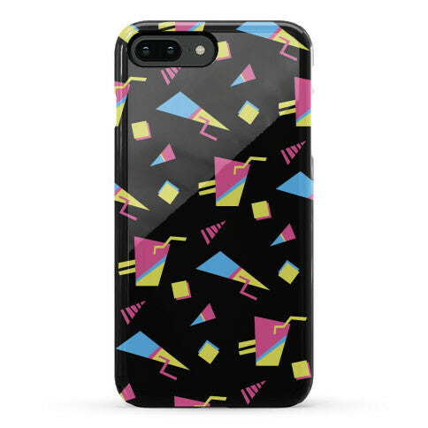 Black 80s/90s Pattern Phone Case