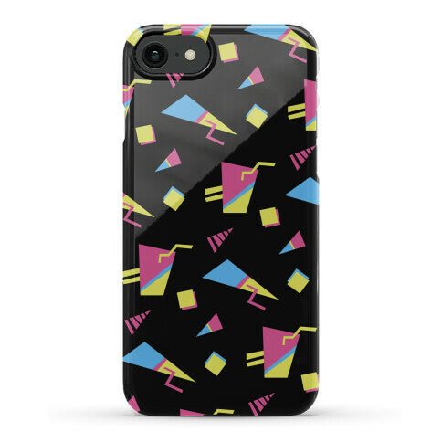 Black 80s/90s Pattern Phone Case