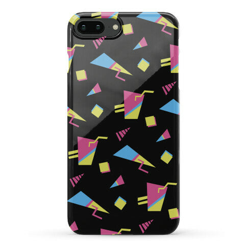 Black 80s/90s Pattern Phone Case