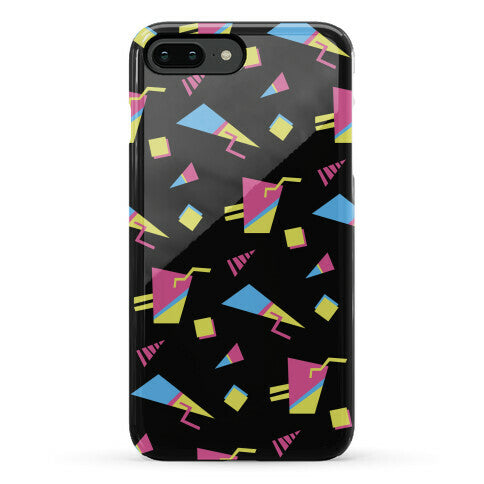 Black 80s/90s Pattern Phone Case