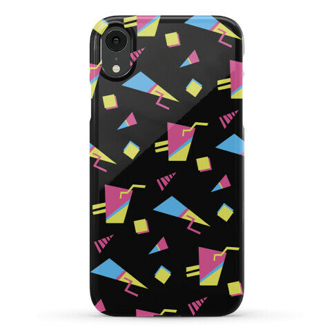 Black 80s/90s Pattern Phone Case