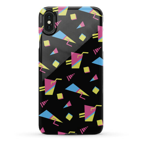 Black 80s/90s Pattern Phone Case