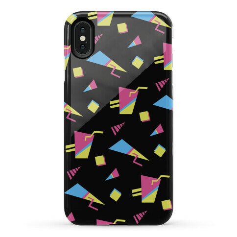 Black 80s/90s Pattern Phone Case