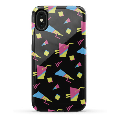 Black 80s/90s Pattern Phone Case