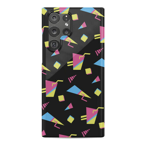 Black 80s/90s Pattern Phone Case