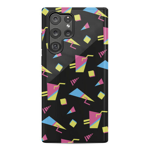 Black 80s/90s Pattern Phone Case
