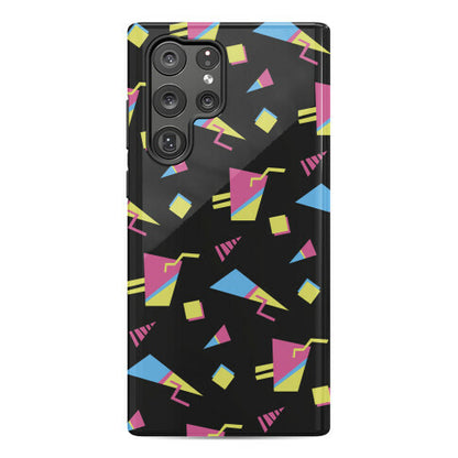 Black 80s/90s Pattern Phone Case