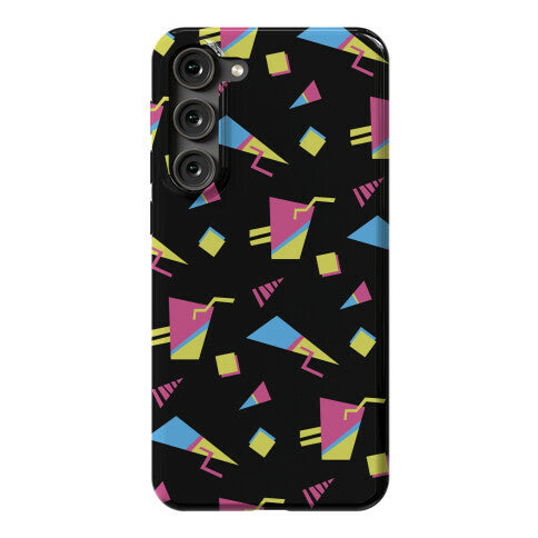 Black 80s/90s Pattern Phone Case