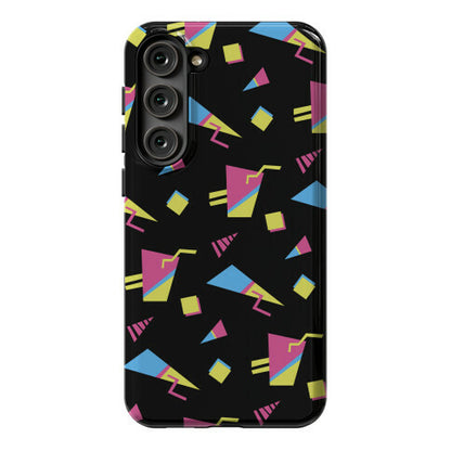 Black 80s/90s Pattern Phone Case