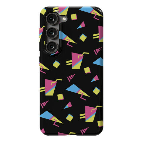 Black 80s/90s Pattern Phone Case