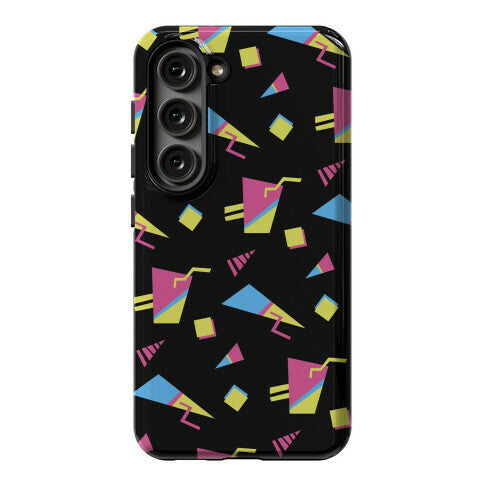 Black 80s/90s Pattern Phone Case
