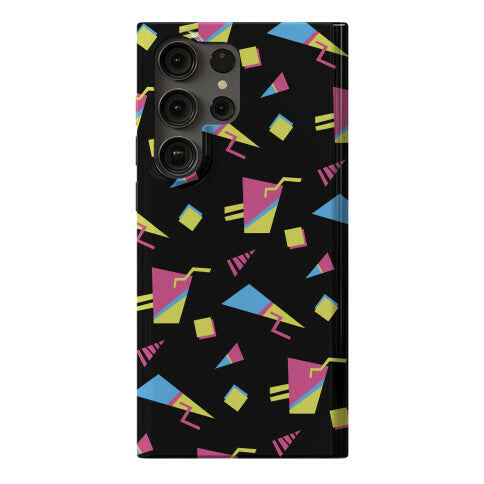 Black 80s/90s Pattern Phone Case
