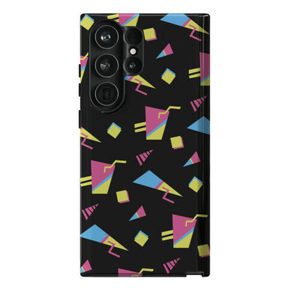 Black 80s/90s Pattern Phone Case