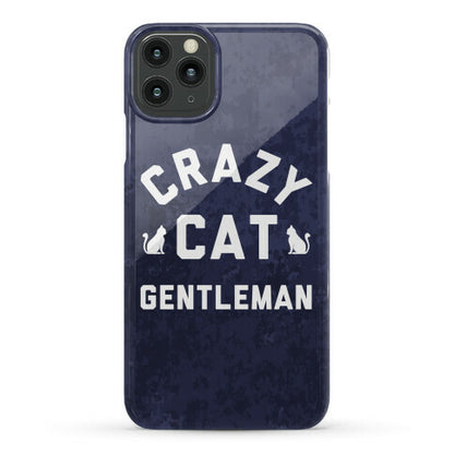 Crazy Cat Gentleman Phone Case