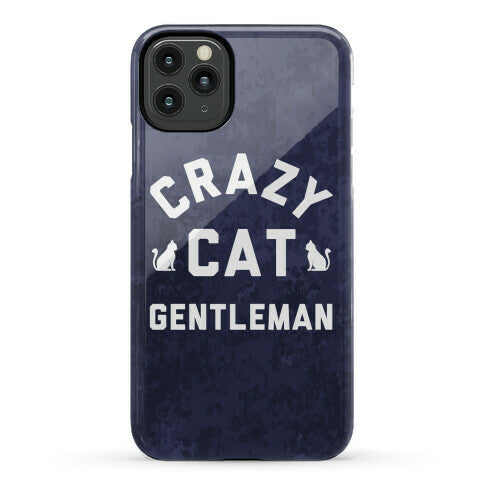 Crazy Cat Gentleman Phone Case