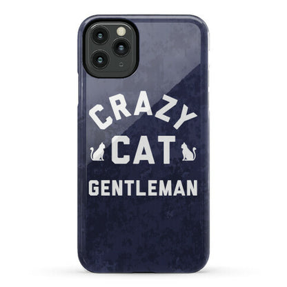 Crazy Cat Gentleman Phone Case
