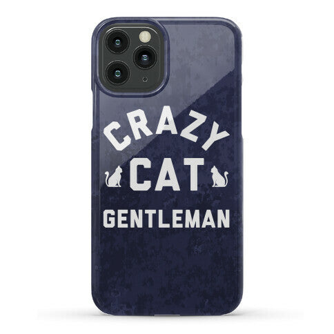 Crazy Cat Gentleman Phone Case