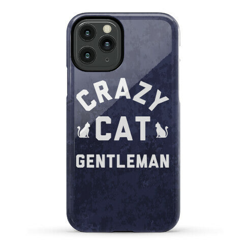 Crazy Cat Gentleman Phone Case
