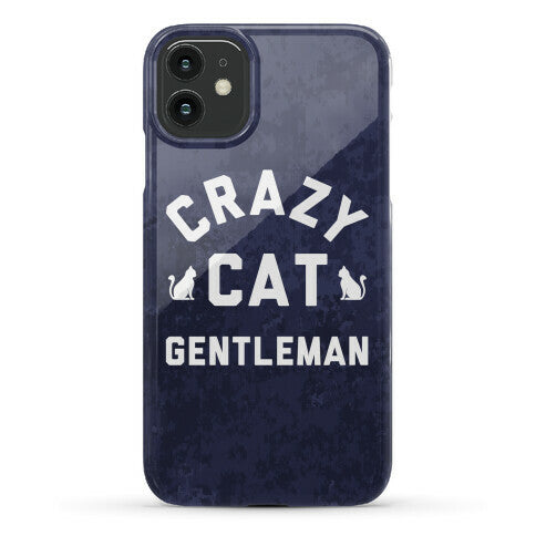 Crazy Cat Gentleman Phone Case