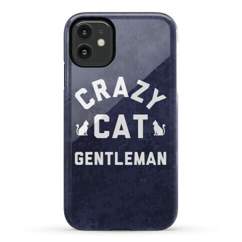 Crazy Cat Gentleman Phone Case