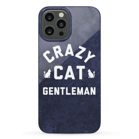 Crazy Cat Gentleman Phone Case