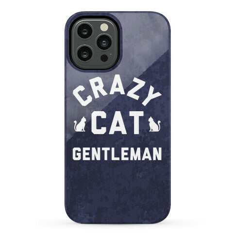 Crazy Cat Gentleman Phone Case