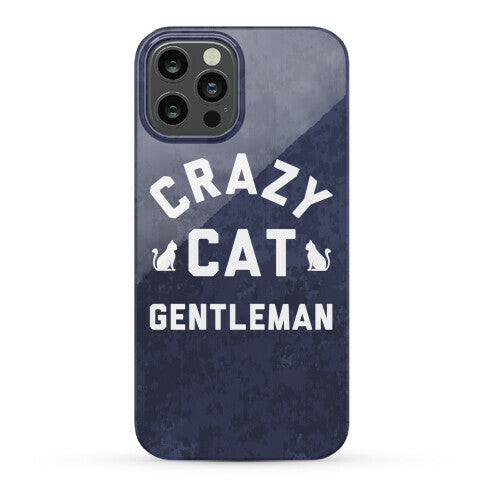 Crazy Cat Gentleman Phone Case