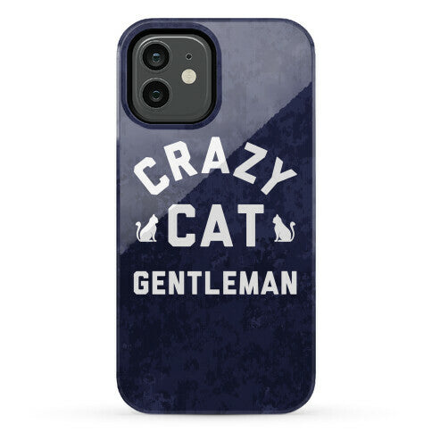 Crazy Cat Gentleman Phone Case