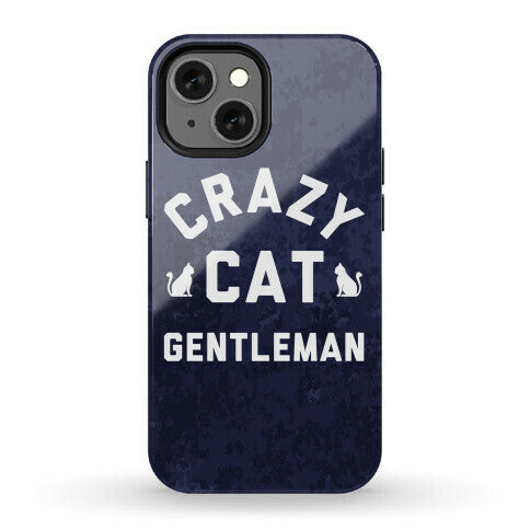 Crazy Cat Gentleman Phone Case