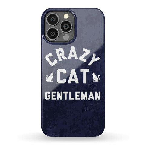 Crazy Cat Gentleman Phone Case