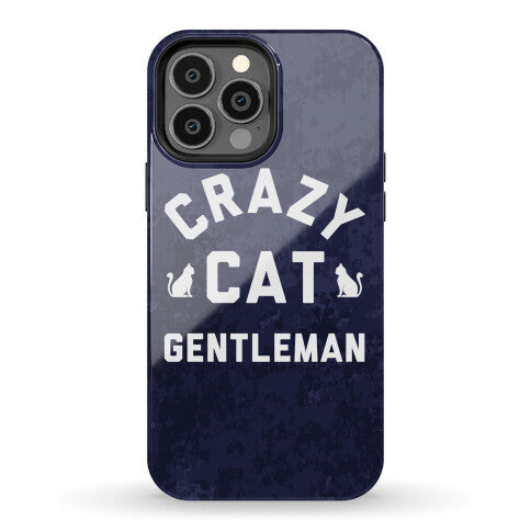 Crazy Cat Gentleman Phone Case
