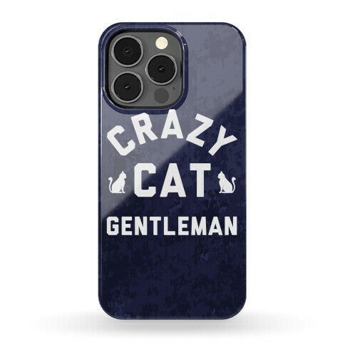 Crazy Cat Gentleman Phone Case