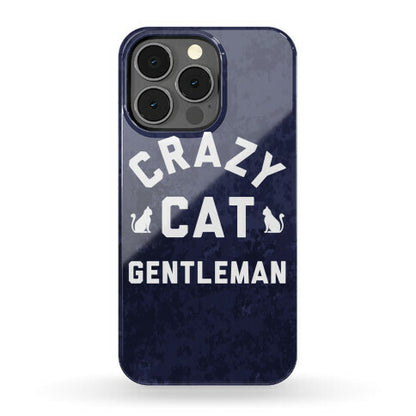 Crazy Cat Gentleman Phone Case